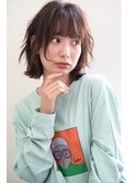 《joemi 新宿》毛先パーマのウェーブ外ハネボブ　近江