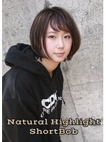 フィリア 台原店(Filea)&nbsp;【王道ショートボブ×ナチュラルハイライトカラー】