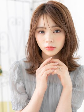 エイトサロン 八潮(8salon) 八潮/髪質改善/暖色系カラー×顔周りレイヤーウェブ巻き☆d