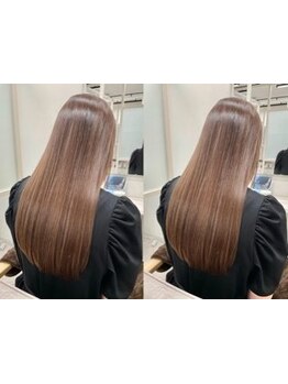 ダメージレスの酸性ストレートだから縮毛矯正を諦めていた方やハイダメージ毛の方も◎艶髪に…〔天王寺〕