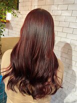 アース 大宮駅前店(HAIR&MAKE EARTH) ロングレッドカラー