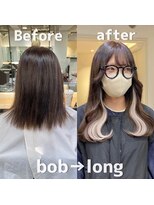 ベレーザシェルト(Beleza scelto)&nbsp;3257エクステハイトーンカラーゆる巻きロングバイカラー