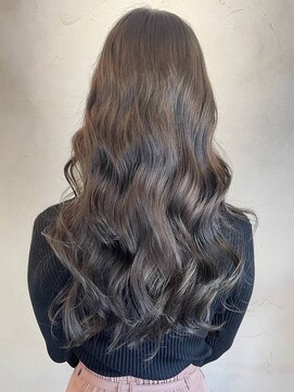 ベレッタ 枚方店(veretta.) 外国風カールヘアー/アッシュグレージュ/ニュアンスカラー/艶髪
