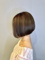 ブロッサム 東久留米店(Blossom)&nbsp;小顔補正立体カット×ナチュラル丸みボブ 10代20代30代40代50代