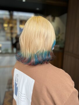 カフェアンドヘアサロン リバーブ(cafe&hair salon re:verb) 抜きっぱなし×裾カラー☆