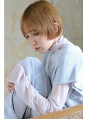 顔周りレイヤーショート × ゴールドベージュ(3)【liblo】