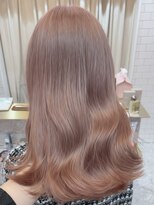 ロンド レア 天神大名店(Lond Le’a)&nbsp;ミルクティーベージュピンクベージュダブルカラーブリーチカラー