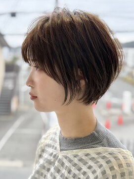 ハピネス 西大寺店(Happiness) ショートカット×ひし形ショートボブ×前髪あり30代40代50代