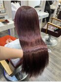カシスブラウン/艶髪/ブリーチなし