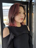 ハピネス 河原町店(Happiness) 伸ばしかけボブ　インナーカラー　京都美容室　進詩織