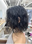 パーマ　くるくる　スパイラル