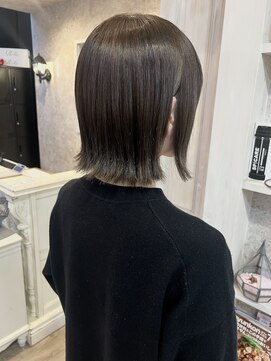 キャアリー(Caary) 福山美容室caary 髪質改善ストレートオリーブグレージュ20代30代