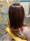 ホワイトグレージュ/ミニウルフ/チェリーブラウン