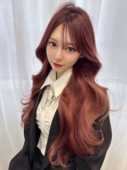 ユーフォリア 渋谷グランデ(Euphoria SHIBUYA GRANDE)の写真/馴染ませ技術◎【カラー＋プレミアムシールエクステ60本(カット込)¥34200】渋谷で自然なエクステならココ★