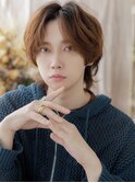 ニュアンスデザインアップバング無造作パーマa志木10代20代