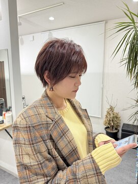 エルエスヘアー(LS HAIR) 【片山陽基】赤味の少ないアッシュとクール寄りのくびれショート