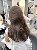暗めカラー/韓国風巻き/レイヤーカット/髪質改善/縮毛矯正/