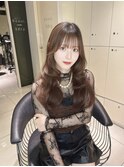 小顔に見える　韓国風スタイル