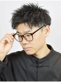 アクティブショートスパイキーヘアツイストパーマアップバングｎ