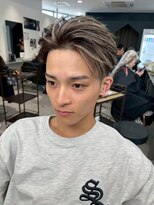 メンズサロン キング 心斎橋店(Men’s salon K!ng) 韓国マッシュセンターパートツーブロックメンズハイライトウルフ