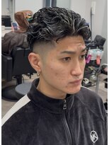 ハーツ バイ レックス 中野(HEARTS by rex)&nbsp;極道パーマ/ホワイトハイライト/中野駅