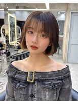 ロンドアヴァントゥス 池袋(Lond aventus)&nbsp;韓国レイヤー/韓国風/ボブ/髪質改善/黒髪/ブリーチなし〔池袋〕