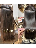 アンベリール(Embellir) ダブルカラー 縮毛矯正 酸性縮毛矯正 前髪縮毛矯正