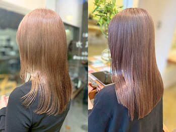 キサイ バズ(kisai BUZZ)の写真/color－ ブリーチなしダブルカラーでダメージ気にせず理想の透明感を