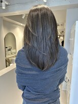 ムード(MOOD,)&nbsp;イメチェン/ピンクベージュ/アンブレラカラー/前髪/銀座駅