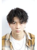 men'shair/波巻きツイストスパイラル/ニュアンスパーマ