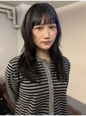 ハッシュカットレイヤーカット顔まわりカット顔まわりレイヤー