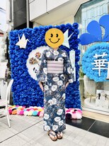 なかの座 サークルおおいた&nbsp;涼やか朝顔の大人浴衣スタイル