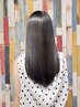 【黒染めを使わない☆】透明感ブラック カラー+クリームシャンプー¥10,000