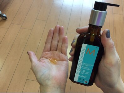 MOROCCANOILで贅沢仕上げ♪