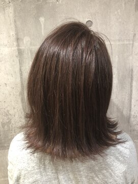 モードケイズ 西宮(MODE K's) ピンクベージュ/大人かわいい/小顔/斜めバング/アシンメトリー