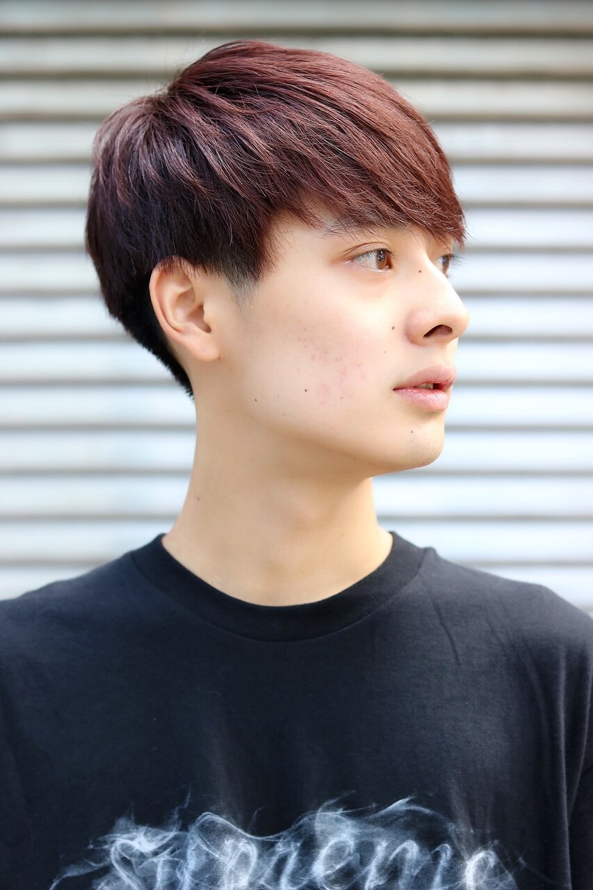 サラサラショートマッシュ☆ソフトツーブロック：L042095826｜ネイビー