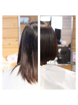 カシュカシュヘア(Cache-Cache hair) かわいらしいショートボブに大変身!