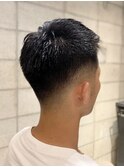 テクノコンマヘアかき上げヘアショートレイヤーフェードｒ