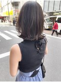 ボブレイヤー 外はねボブ アッシュベージュ