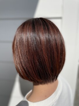 アプシー 三木店(Apsee) ミニボブ×レッドブラウン