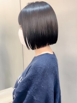 ロンドシエル 横浜(Lond ciel) 黒髪ボブ前髪×ヘルシースタイル【横浜】