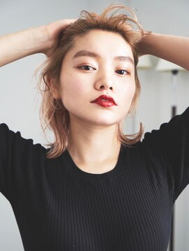 クリュウゲート 吉祥寺店(KURYU GATE) 黒髪/グレーベージュ/レイヤーロング/前髪パーマ[吉祥寺]