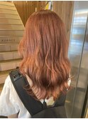 艶カラー×サーモンピンク