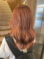 アヴァンス 天王寺店(AVANCE.) 艶カラー×サーモンピンク