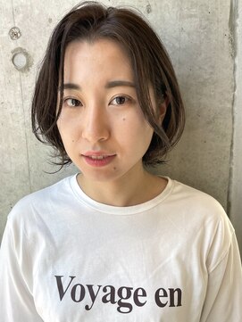 ラダ(Lada) ショートボブ 顔まわりレイヤー エアリー ミニボブ 20代30代40代