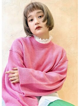 アトリエM モードな顔周りレイヤーミニボブ