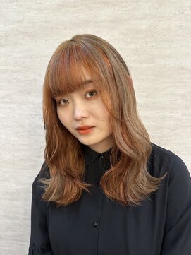 ナンバー 大分中央町店(N°) 【まーぼー】@maa___bo_  パッと目を引くデザインインナーカラー