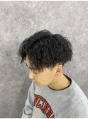 センターパート【ツイストスパイラルパーマ】