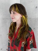 レコ 渋谷(LECO)&nbsp;イエローハイライトシャギーレイヤーロング