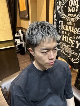 ヒロギンザバーバーショップ 大宮店(HIRO GINZA BARBER SHOP) メッシュ　ベージュ